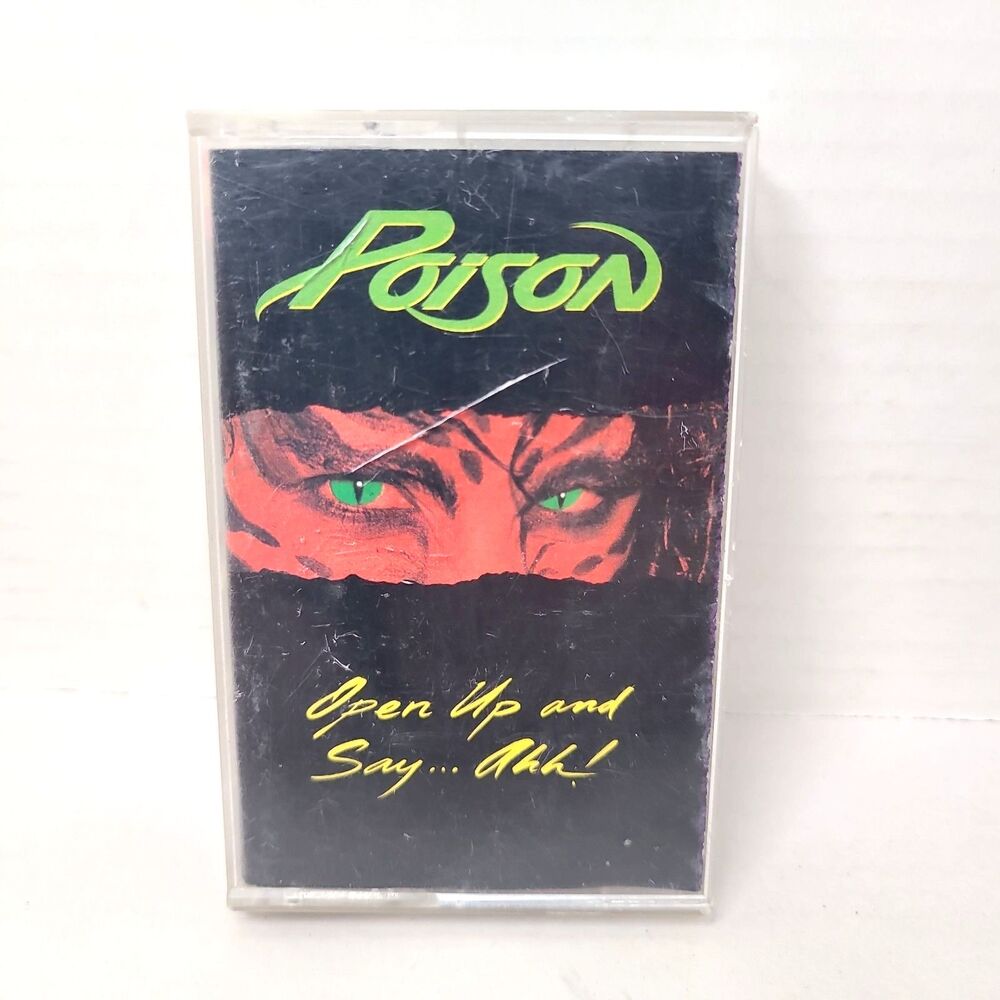 Open Up and Say... Ahh! Cassette Tape 1988 Enigma Glam Hair Metal rose thorn